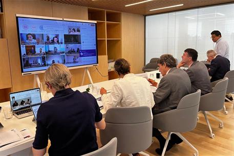 El ministro de Transformación Digital y Función Pública, José Luis Escrivá, durante la reunión.