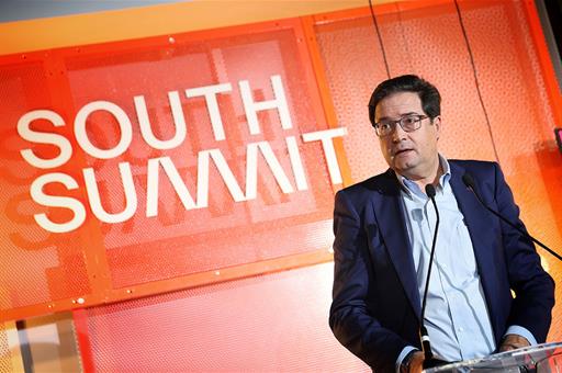 El ministro para la Transformación Digital y de la Función Pública, Óscar López, durante su intervención en el encuentro South 