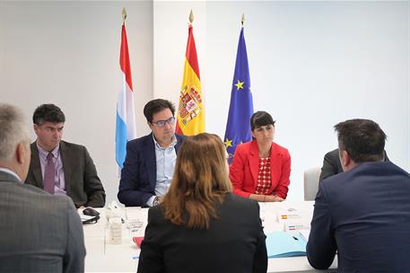 El ministro para la Transformación Digital y de la Función Pública, Óscar López, durante la reunión