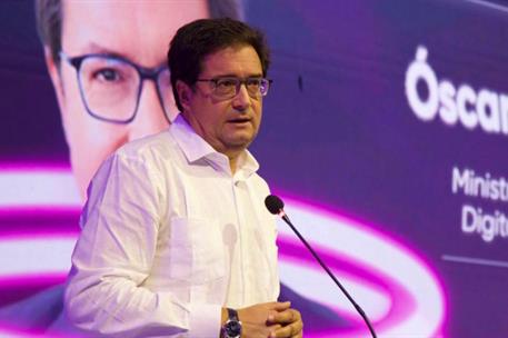El ministro para la Transformación Digital y de la Función Pública, Óscar López, durante su intervención