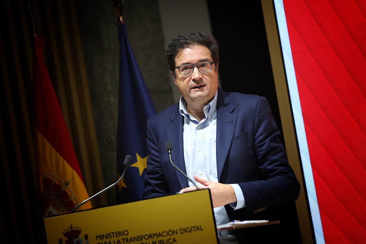 El ministro durante su intervención