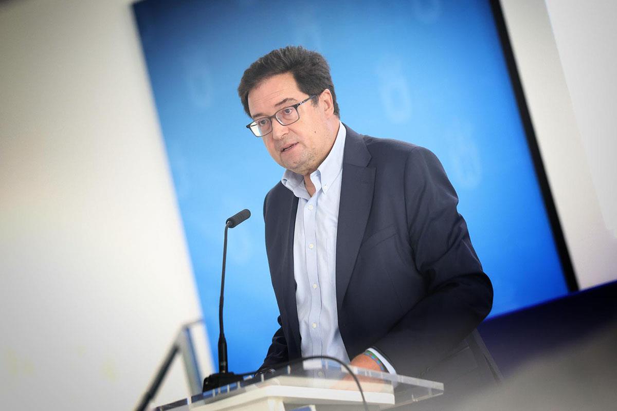 El ministro para la Transformación Digital y de la Función Pública, Óscar López, durante su intervención en la inauguración del 