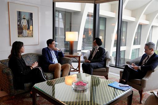 Reunión de Óscar López en India en el marco de la Global AI Impact Summit 2026