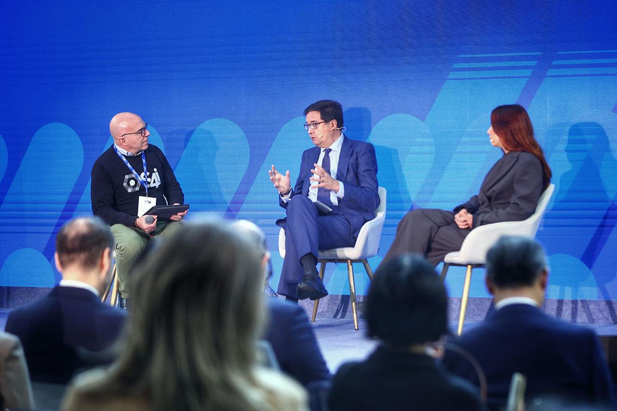 El ministro para la Transformación Digital y de la Función Pública, Óscar López, durante su participación en el foro 'Science fo