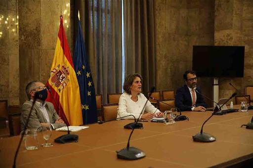 Teresa Ribera durante el foro