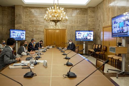 Reunión telemática de la Conferencia Sectorial de Reto Demográfico, presidida por la ministra Teresa Ribera