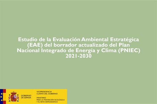 Collage del borrador del Plan Nacional Integrado de Energía y Clima