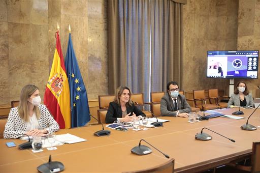 Teresa Ribera durante la presentación del Plan