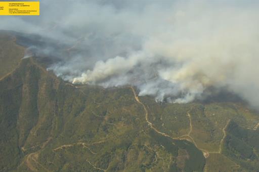 12/09/2021. Incendio en Sierra Bermeja