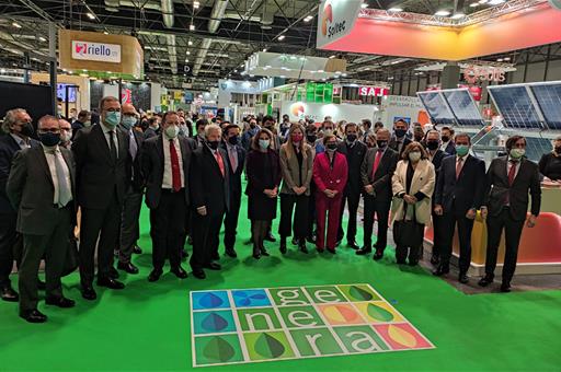 La vicepresidenta Teresa Ribera, en la inauguración de la Feria Internacional de Energía y Clima, GENERA 2021