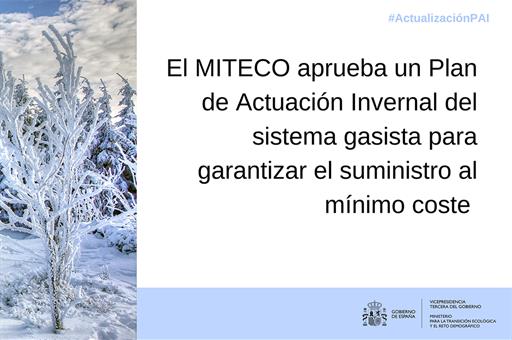 Cartela del Plan de Actuación Invernal del sistema gasista