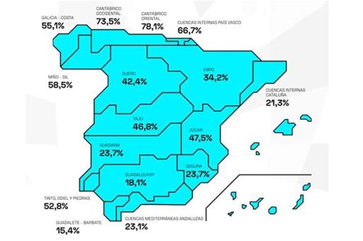 Mapa de la reserva hídrica