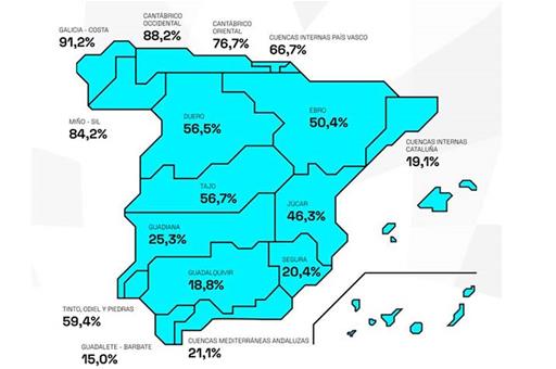 Mapa de la reserva hídrica