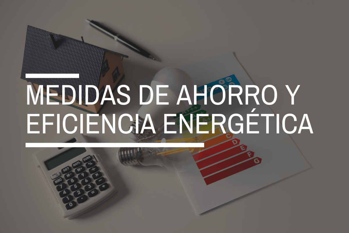 Cartela de las medidas de ahorro y eficiencia energética