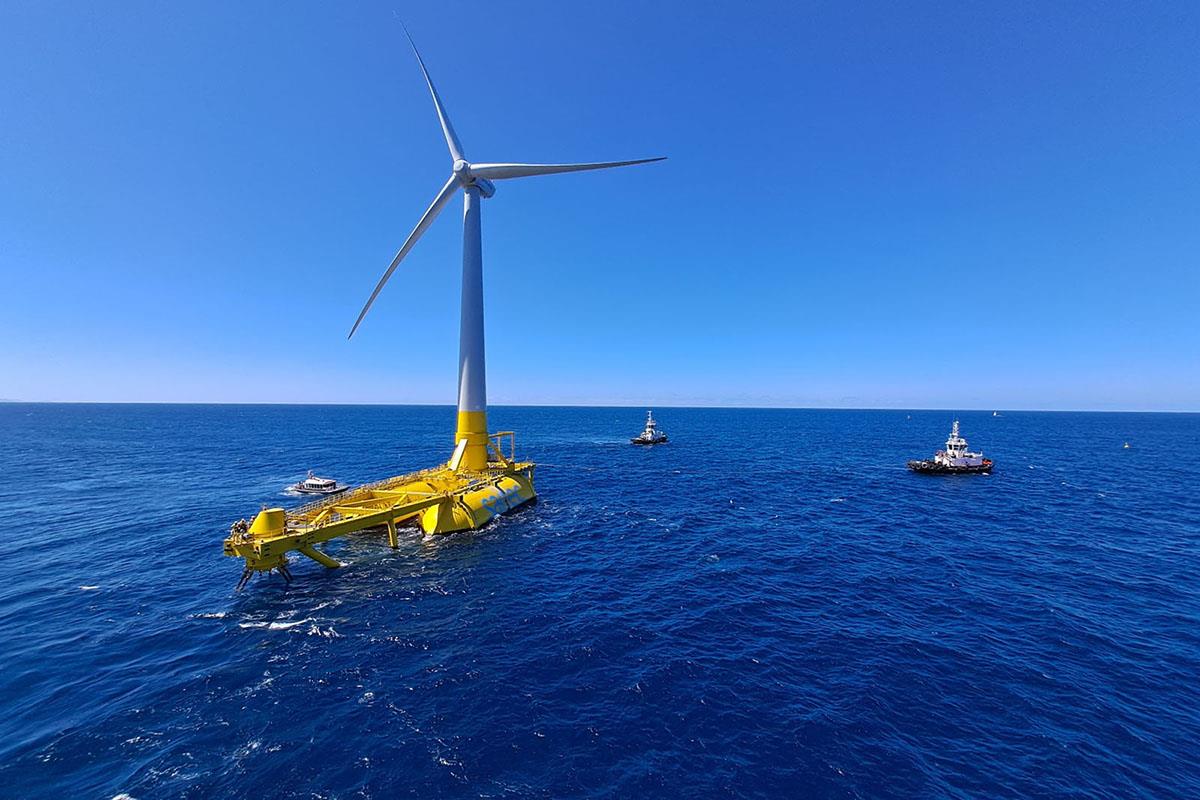 Prototipo de captador de energías marinas.