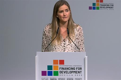La vicepresidenta Sara Aagesen, en el evento sobre financiación climática