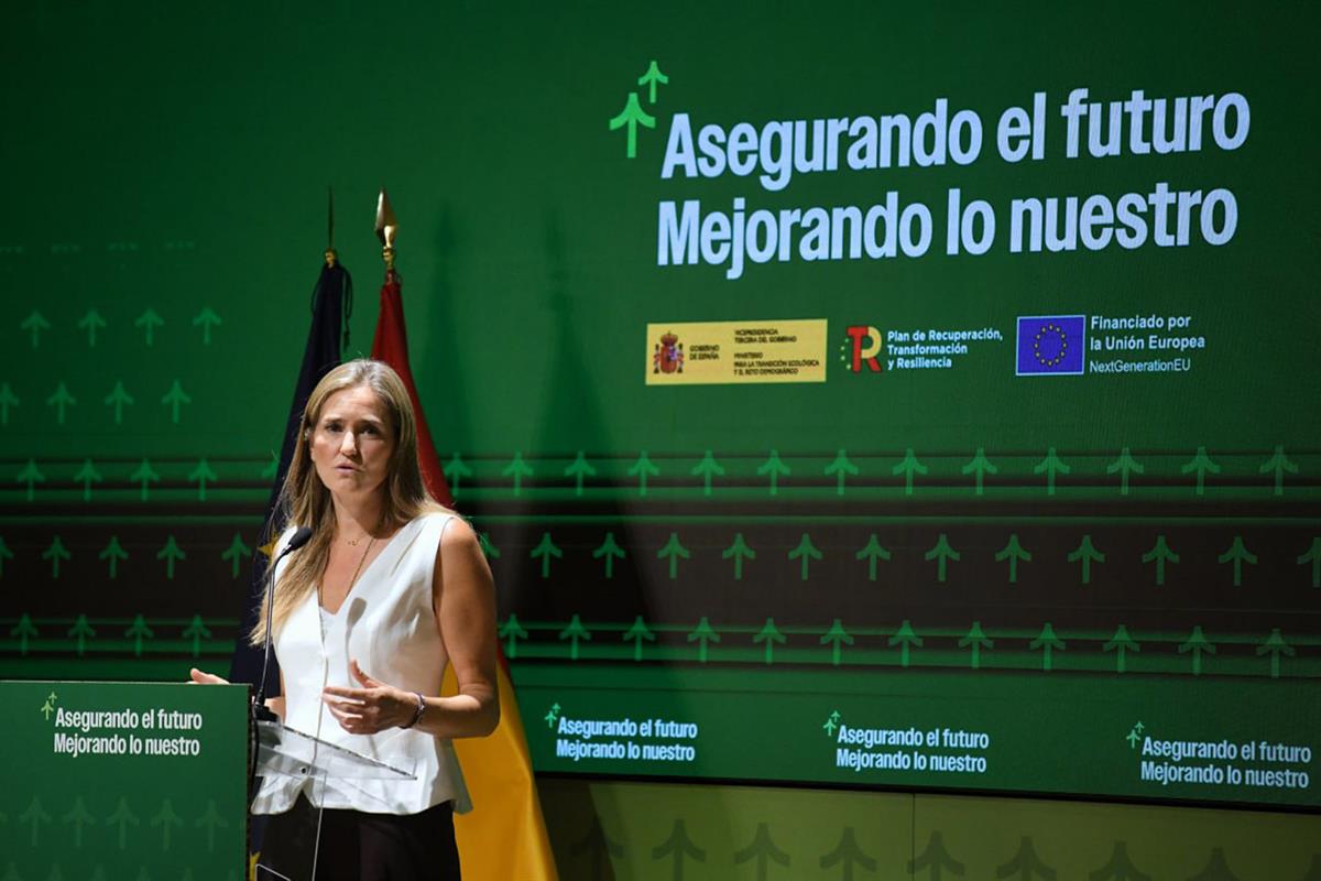 Sara Aagesen interviene en la presentación de resultados del Plan de Recuperación, Transformación y Resiliencia
