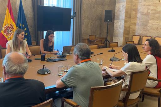 La vicepresidenta Aagesen, en la primera reunión de la ronda para abordar acciones contra la desinformación climática