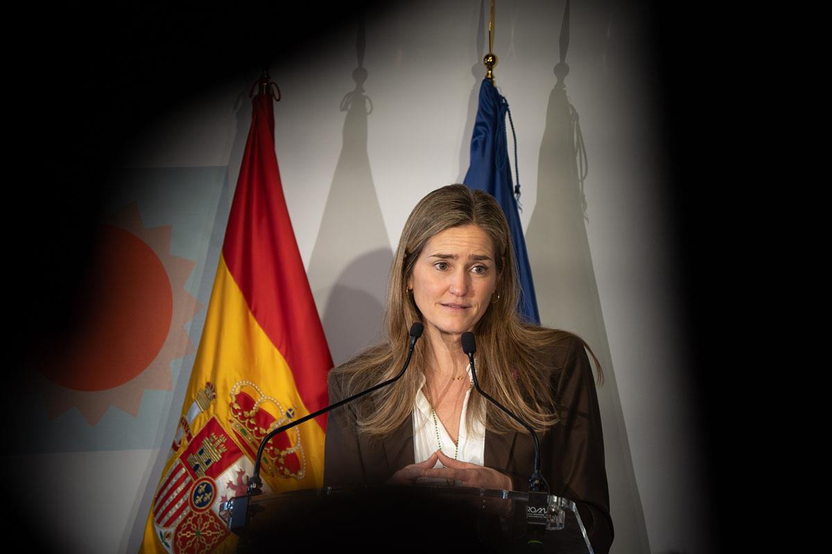 La vicepresidenta del Gobierno y ministra para la Transición Ecológica y el Reto Demográfico, Sara Aagesen, durante la clausura 