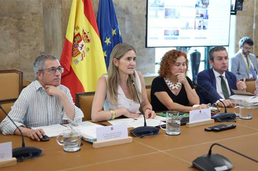 La vicepresidenta tercera y ministra para la Transición Ecológica y el Reto Demográfico, Sara Aagesen, en la conferencia.