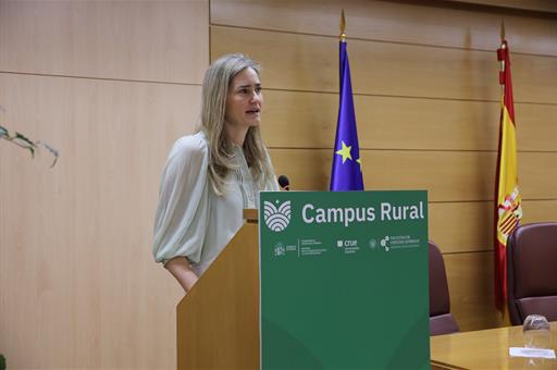 La vicepresidenta Sara Aagesen, en la presentación del 'Programa Campus Rural 2026'