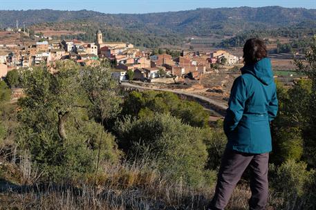 Vista de un pueblo