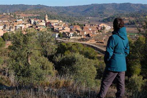 Vista de un pueblo