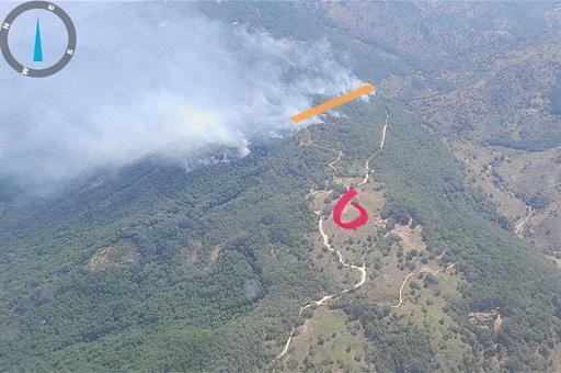 Incendio en el Jerte, en Extremadura