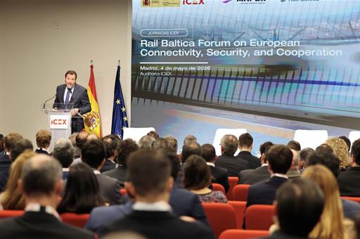 Oscar Puente interviene en el ICEX en una jornada sobre 'Rail Baltica'