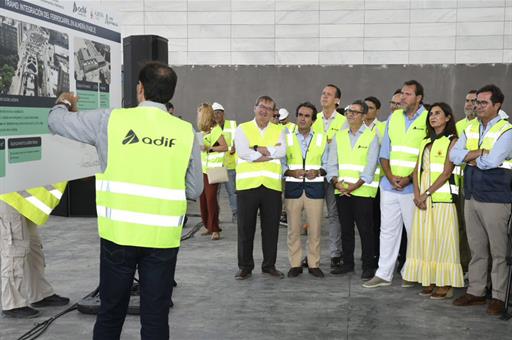 ​​​​​​​​​El ministro Óscar Puente y el ministro Félix Bolaños visitan las obras de la Estación Intermodal de Almería.
