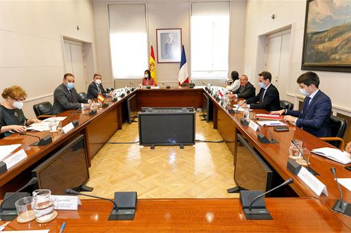 Reunión entre las delegaciones de España y Francia