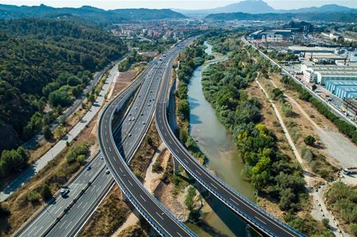 Nuevo enlace entre la A-2 y la AP-7 en Castellbisball 