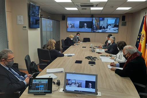 El ministro Fernando Grande-Marlaska en la reunión del Comité Estatal de Coordinación y Dirección del Plan de Emergencias