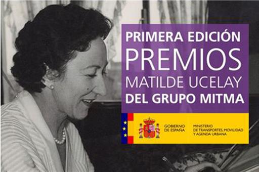 Cartela de la primera edición de los Premios Matilde Ucelay del Grupo Mitma