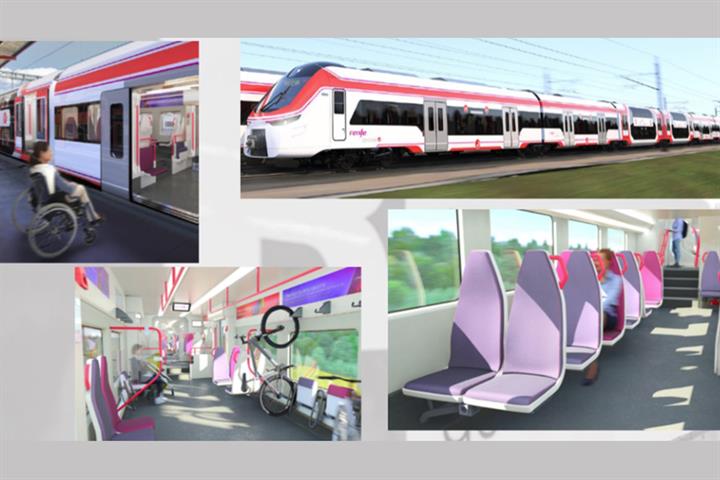 Raquel Sánchez supervisa el avance de la fabricación de 152 trenes que renovarán la flota de cercanías y media distancia de RENFE