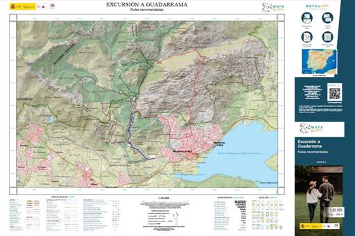 Mapa de la zona de Guadarrama