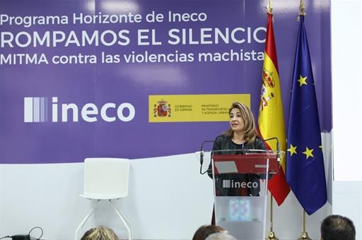 Raquel Sánchez interviene en la firma de un convenio de Ineco contra la violencia machista