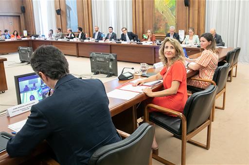 La ministra Raquel Sánchez presidiendo la Conferencia Sectorial de Transportes