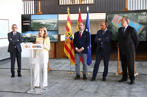 La ministra Raquel Sánchez durante su intervención en el acto