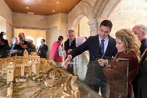 La ministra Raquel Sánchez durante su visita