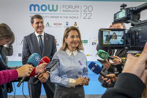 La ministra de Transportes, Movilidad y Agenda Urbana, Raquel Sánchez, interviene en el Mow Forum Andalucía.