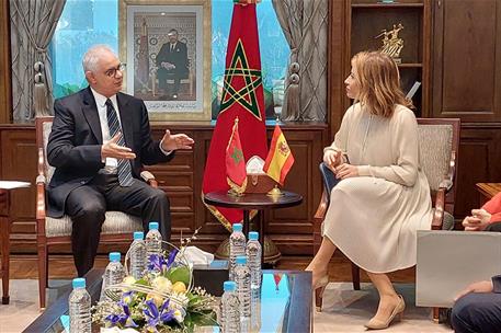 2/02/2023. Raquel Sánchez highlights Spain's interest in the participation of Spanish companies in infrastructure projects in Morocco. The M...