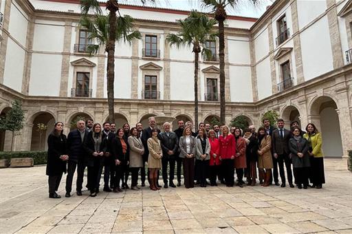 Foto de familia del acto