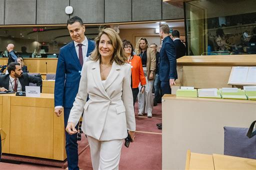  La ministra de Transporte en funciones, Raquel Sánchez, en el Parlamento Europeo