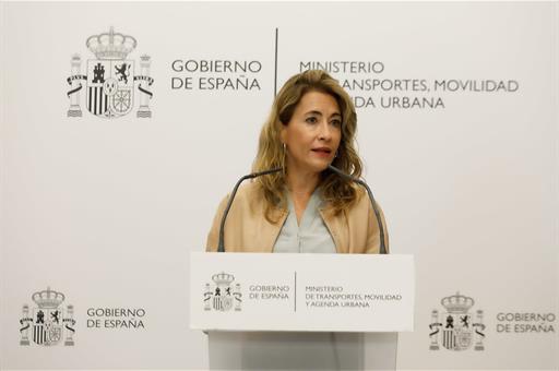 La ministra de Transportes, Movilidad y Agenda Urbana, Raquel Sánchez, en una foto de archivo