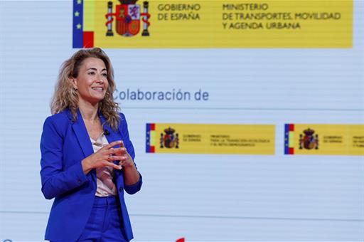 La ministra de Transportes, Movilidad y Agenda Urbana, Raquel Sánchez, en una foto de archivo