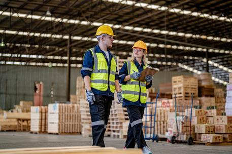 Trabajadores del sector de la construcción.